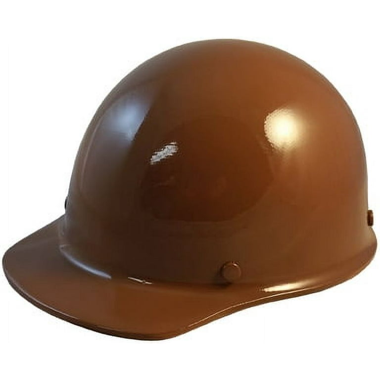 MSA SkullGuard Fiberglass Hard Hat Cap Style With Staz On