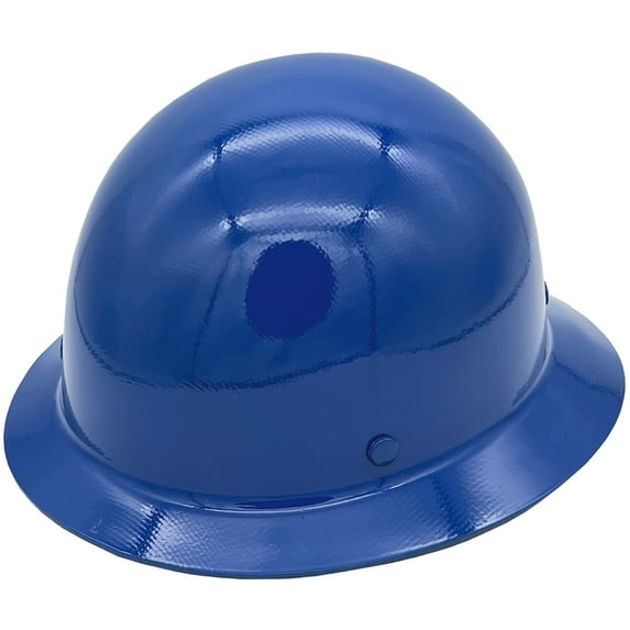 MSA Skullgard Full Brim Hard Hat with FasTrac III Ratchet Suspension - Blue