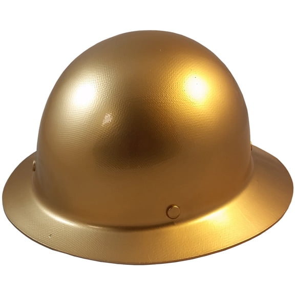 MSA Skullgard Full Brim Hard Hat with FasTrac III Ratchet Suspension - Gold