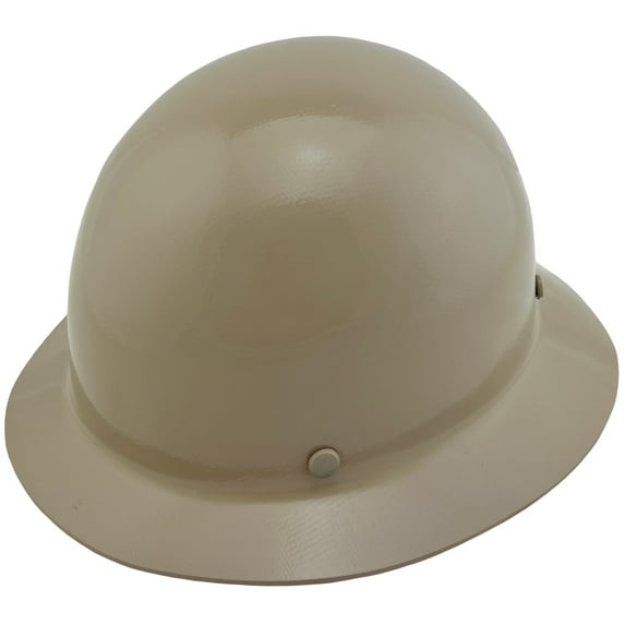 MSA Skullgard Full Brim Hard Hat with FasTrac III Ratchet Suspension - Khaki