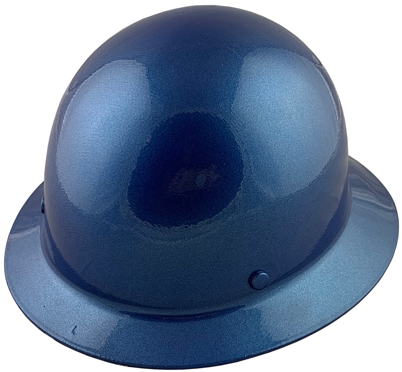 MSA Skullgard Full Brim Hard Hat with FasTrac III Ratchet Suspension - Metallic Blue