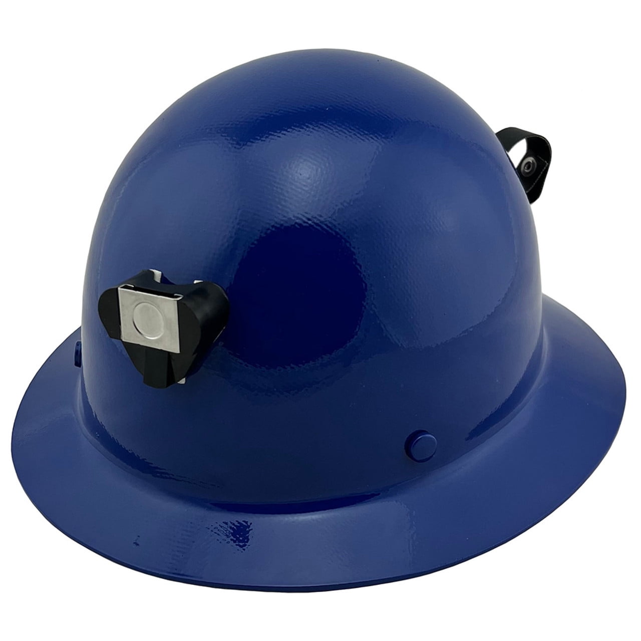 MSA Skullgard Full Brim Hard Hat with FasTrac III Ratchet Suspension - Royal Blue and Light Clip