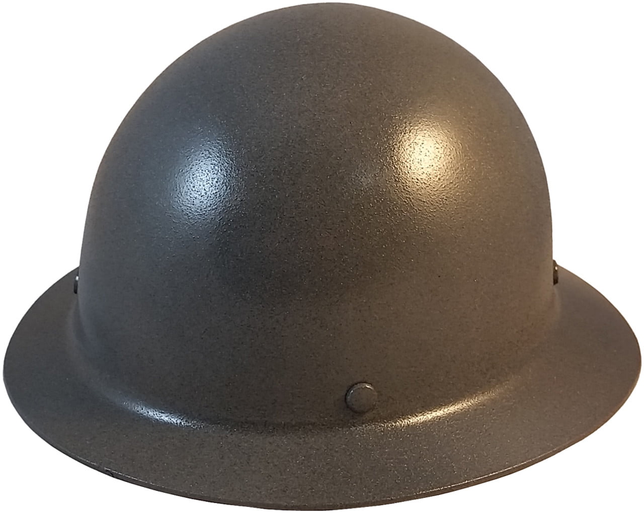 MSA Skullgard Full Brim Hard Hat with FasTrac III Ratchet Suspension - Textured Gunmetal