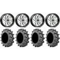 thumbnail image 1 of MSA Sniper 18" Wheels Machined 33x8 (6ply) BKT 171 Tires Kawasaki Mule Pro FXT, 1 of 4