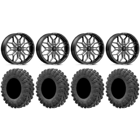 MSA Sniper 20" Wheels Milled 35" MotoRavage Tires Sportsman RZR Ranger