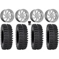thumbnail image 1 of MSA Switch 18" Wheels Titanium 37" XT400 Tires Can-Am Maverick X3 / Honda Pioneer 1000 / Talon, 1 of 4