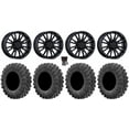 thumbnail image 1 of MSA ThunderLips 14" Wheels Black 27" MotoRavage Tires Sportsman 550 850 1000, 1 of 4