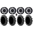 thumbnail image 1 of MSA ThunderLips 14" Wheels Black 31" MotoHavok Tires Kawasaki Mule Pro FXT, 1 of 4
