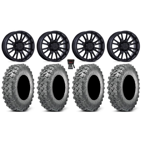 MSA ThunderLips 15" Wheels Black 32" Lynx SXS Tires Polaris RZR XP 1000 / PRO XP / Ranger XP 900/1000