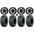 thumbnail image 1 of MSA ThunderLips 15" Wheels Black 32" Terra Hook Tires Kawasaki Mule Pro FXT, 1 of 4