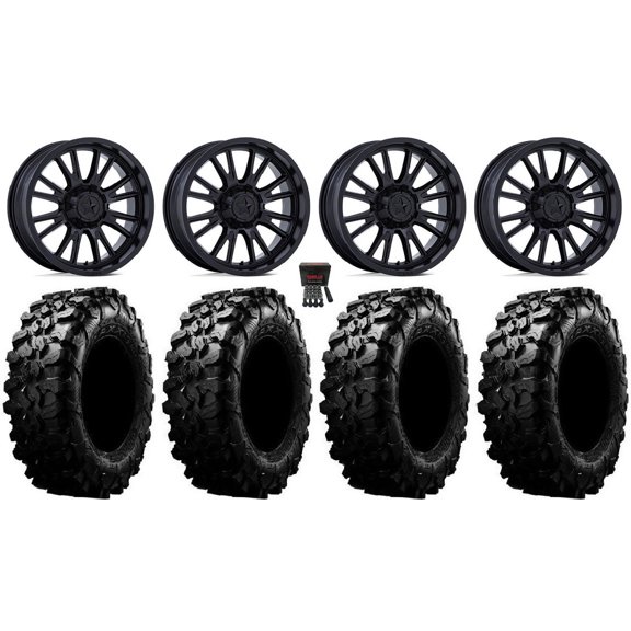MSA ThunderLips 15" Wheels Black 35" Carnivore Tires Polaris RZR XP 1000 / PRO XP / Ranger XP 900/1000