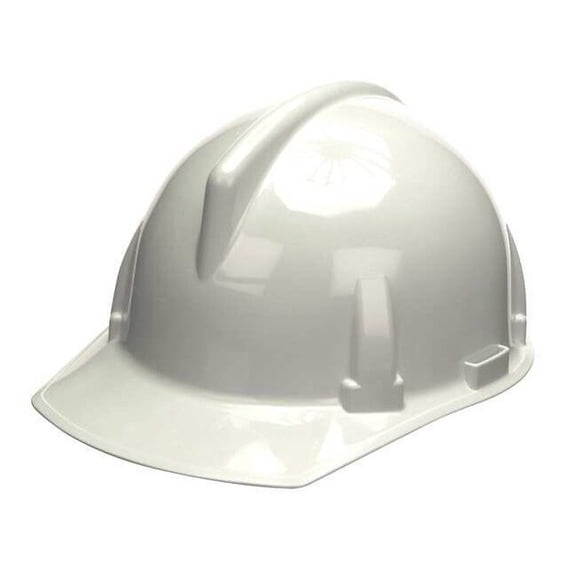 Msa Safety Hard Hat,Type 1, Class E,Ratchet,White 475385