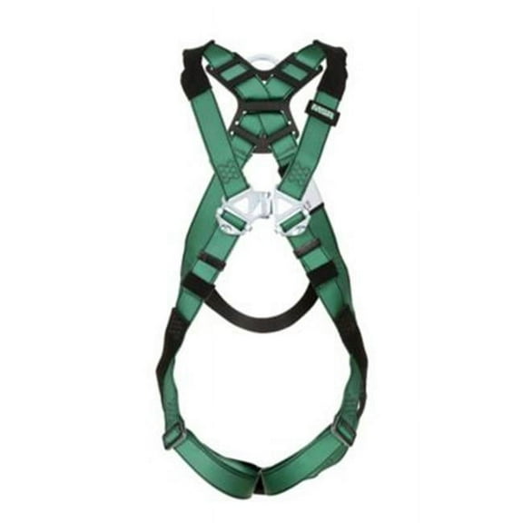 MSA V-FORM Full-Body Harness, Back D-Ring, Qwik-Fit Buckles, Standard - 1 EA (454-10197196)