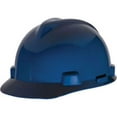 thumbnail image 1 of MSA V-Gard Standard Slotted Hardhat Cap w/ Fas-Trac Suspension, Blue (5 Units), 1 of 1