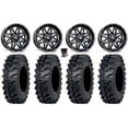 thumbnail image 1 of MSA Vibe 14" Wheels Black 28" MT911 Tires Can-Am Maverick X3 / Honda Pioneer 1000 / Talon, 1 of 4