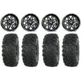 thumbnail image 1 of MSA Vibe 14" Wheels Black 32" Roctane T4 Tires Can-Am Commander Maverick Renegade Outlander Defender, 1 of 4