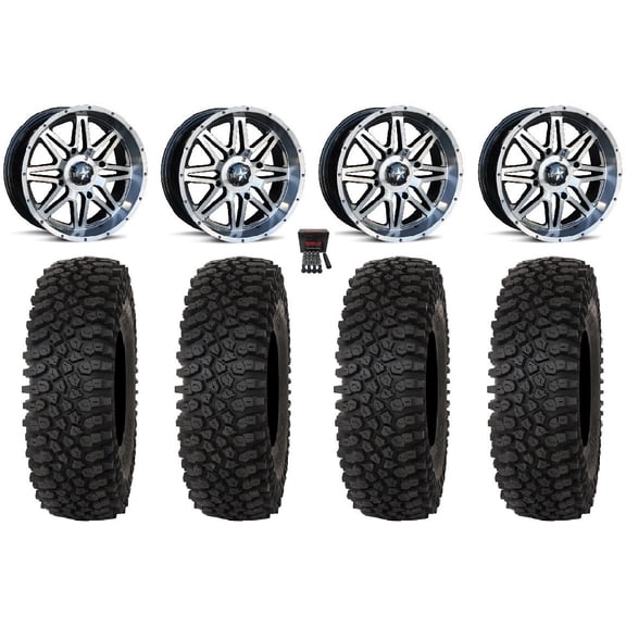 MSA Vibe 14" Wheels Dark Tint 32" Roctane ST Tires Polaris RZR XP 1000 / PRO XP / Ranger XP 900/1000