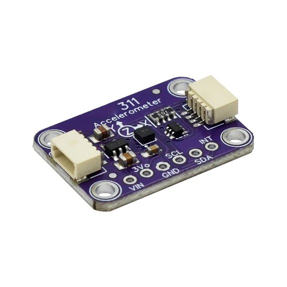 MSA311 Accelerometer Module Triaxial I2C Triaxial Accelerometer 14-Bit Ciecuit with Label Pad for Wearable Projects