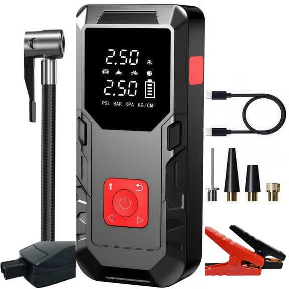 MSAS  Portable Automotive Jump Starter with Air Compressor, 5000A Jump Box &150PSI Inflator,USB Car Battery Charger for Gas & Diesel Engines