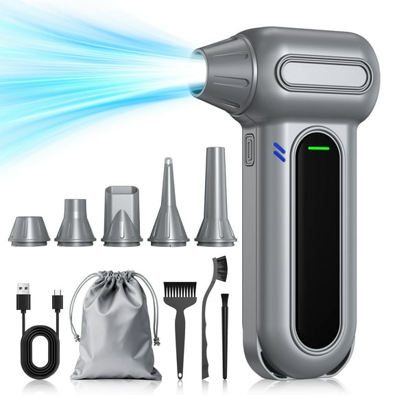 MSAS Compressed Air Duster -180,000RPM Super Power Electric Cordless Vacumm, 4-Speed Turbo Jet Fan Mini Dry Blower,Replaces Air Cans,USB Rechargeable Dust Blower