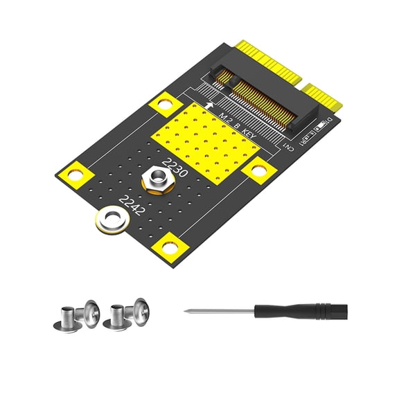 MSATA to Key Adapter for 2230/2242 Solid States Disk Card to mSATA Adapter Card Connectors for Computers