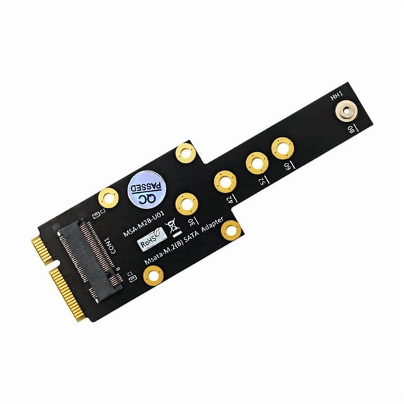 MSATA to M.2 Key B Adapter M.2 SSD to MSATA Adapter MSATA to M.2 Key B SSD Adapter,Black