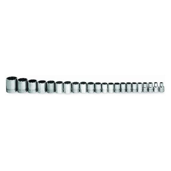 MSB-20HRC 20-Piece 3/8-Inch Drive Metric Shallow 6 Point Socket Set