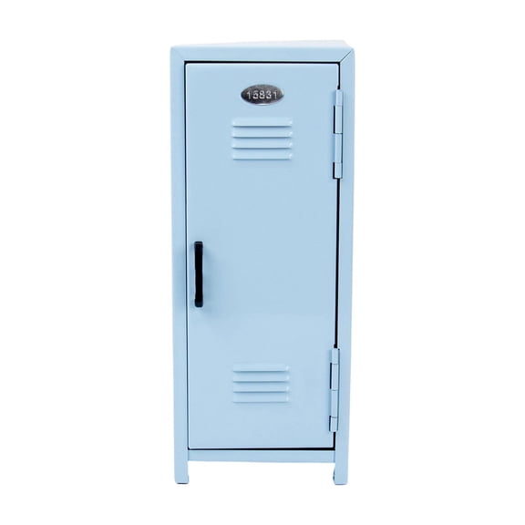 MSBF Mini Metal Locker with Lock Safe Box Black Keys Magnetic Door Small Money and Cash Secure Storage Organizer Back to School