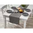 thumbnail image 1 of Mainstays Table Runner Black Woven Cotton Polyester Blend, 14" x 72", 1 of 5
