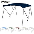 thumbnail image 1 of MSC 3 Bow Bimini Top with Rear Support Pole and Storage Boot, Navy Blue, 1 of 5