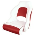 thumbnail image 1 of MSC Captain Seat, Sports Seats, Bucket Seats, with Flip up Seat Bolster, White/Red, 1 of 5