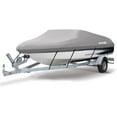 thumbnail image 1 of MSC Heavy Duty Oxford Ployester Made Trailerable Boat Cover,Fits V-Hull,Tri-Hull, Runabout Boat Cover (Gray, Model AA - Length:12'-14' Beam Width: up to 68"), 1 of 12