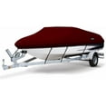 thumbnail image 1 of MSC Heavy Duty Oxford Ployester Made Trailerable Boat Cover,Fits V-Hull,Tri-Hull, Runabout Boat Cover (Model I - Length 24'-26' Beam Width: up to 108", Burgundy), 1 of 12