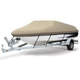 thumbnail image 1 of MSC Heavy duty Waterproof Boat Cover, Fits boats 20'-22'L x 100"W, V-Hull Fishing Ski Boat Pro Bass Inboard Outboard Trailerable Boat Covers , Beige, 1 of 5