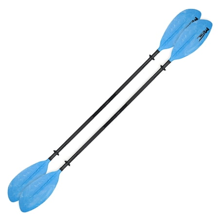 MSC Kayak Paddle,Color Available Black,Yellow,White,Olive,Blue 2-Piece (Blue, 95 inches-2 Paddles)