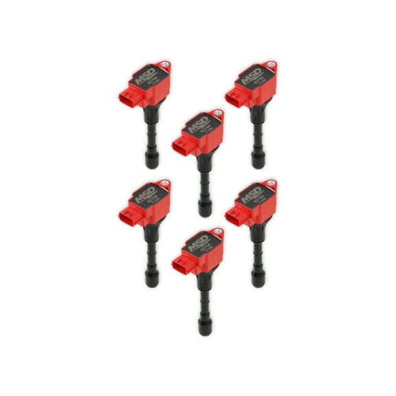 MSD 827946 Blaster Series Ignition Coils Red 6-Pack