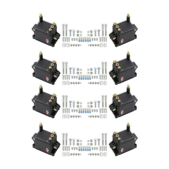 MSD 828038 IGNITION COILS - HIGH OUTPUT - BLACK - SET OF 8