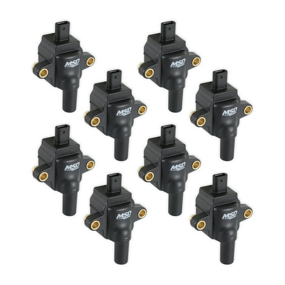 MSD 828383 Ignition Coil - Black - Set of 8
