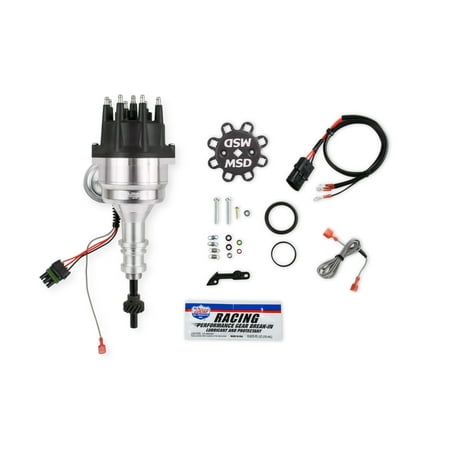MSD 835251 Distributor, Ford 289/302, Ready-to-Run, Black Cap, Steel Gear