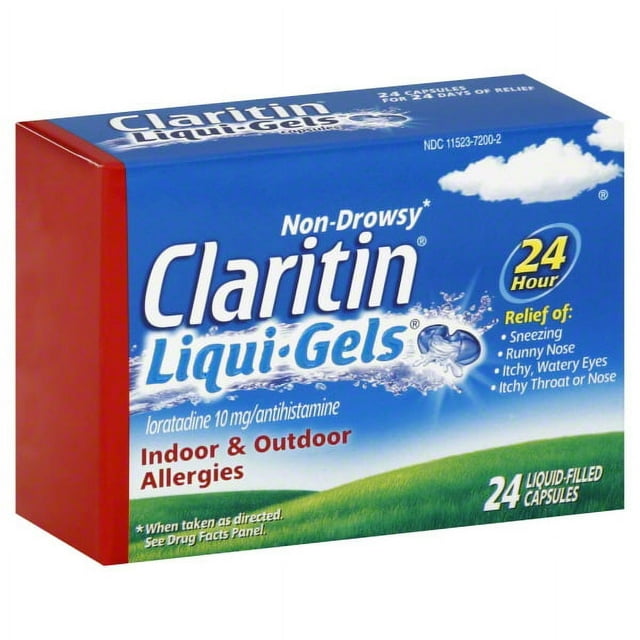 MSD Consumer Care Claritin LiquiGels Indoor & Outdoor Allergies, 24 ea