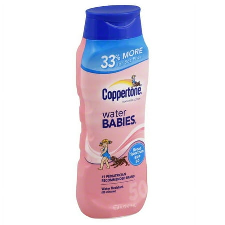 MSD Consumer Care Coppertone Water Babies Sunscreen Lotion, 10.64 oz