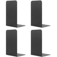 thumbnail image 1 of MSDADA Bookends Metal Book Ends Supports Black(2 Pairs), 1 of 7