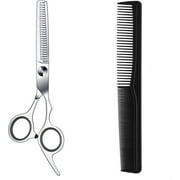 MSDADA Thinning Shears Thinning Scissors 6.7 Inch Stainless Steel Hair Cutting Scissors Professional Haircut Trimming Texturizing Blending Scissors Barber Home Use Hairdressing Scissors(Black)