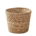 thumbnail image 1 of MSDG Woven Storage Basket, Natural Seagrass Plant Holder, Decorative Wicker Organizer Bin, Rustic Desktop Container, Farmhouse Home Organization Small, 1 of 5