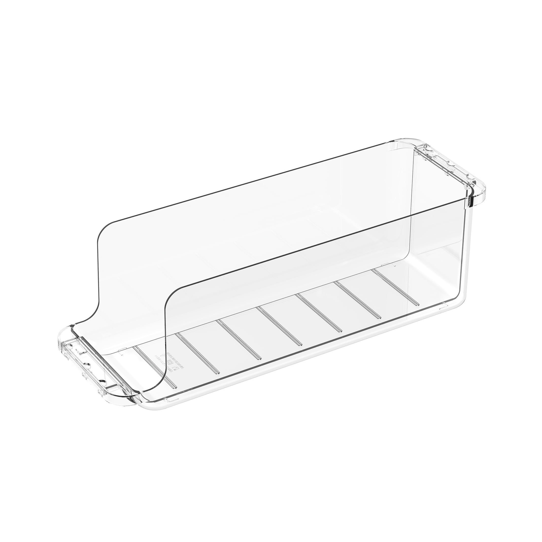 Mainstays Clear Expandable Drink Fridge Organizer, Made for Kitchen Organization and Drink Storage, Soda and Can Fridge Storage