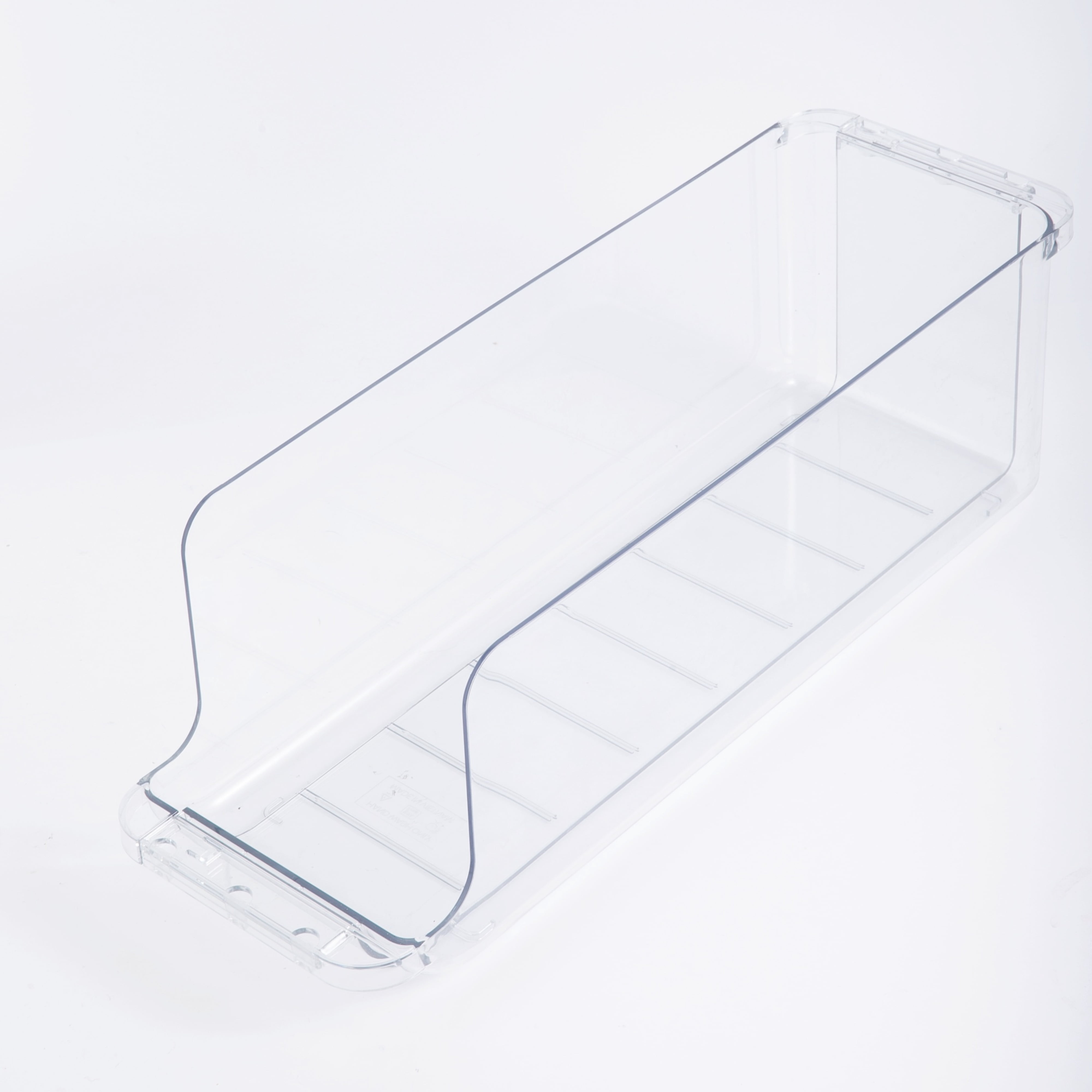 Mainstays Clear Expandable Drink Fridge Organizer, Made for Kitchen Organization and Drink Storage, Soda and Can Fridge Storage
