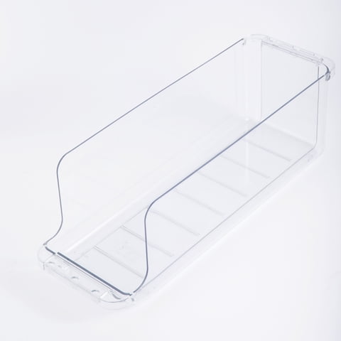 Mainstays Clear Expandable Drink Fridge Organizer, Made for Kitchen Organization and Drink Storage, Soda and Can Fridge Storage
