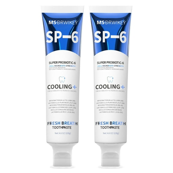 MSDRWIKEY Fluoride-Free Cooling Toothpaste for Long-Lasting Fresh Breath – SP-6 Formula for Enamel-Safe Oral Care – Natural Fresh Mint Toothpaste for Daily Use