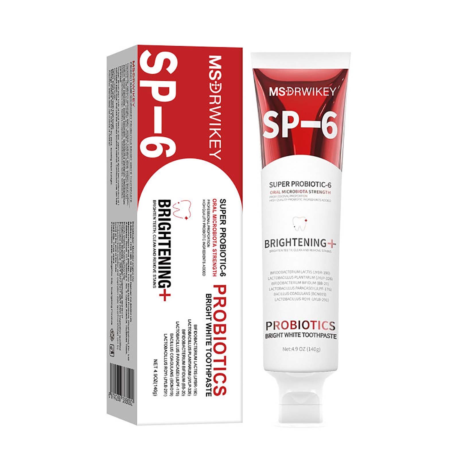 MSDRWIKEY SP-6 Probiotic Toothpaste - Enhanced Formula with 6 ...