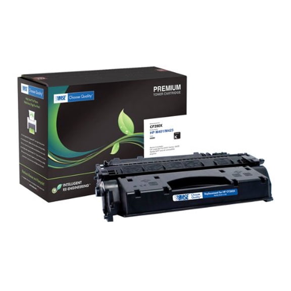 MSE 02-21-80162 Compatible Replacement for CF280X Extended Yield Toner Cartridge - 10,000 page yield